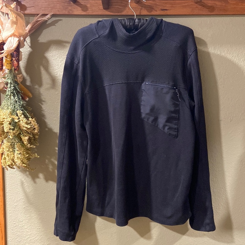 Black cowl neck hoodie